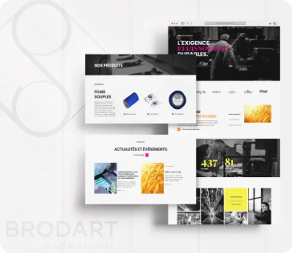 Brodart Packaging — Refonte d'un site institutionnel & e-commerce B2B
